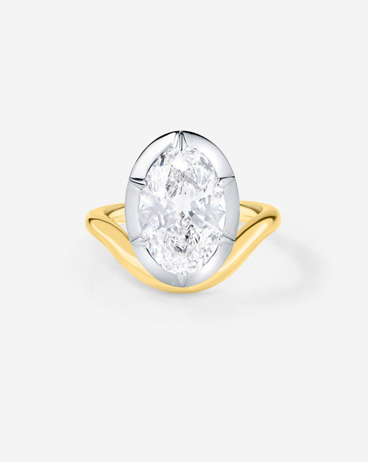 3.13 Oval Lab Diamond in The Nest