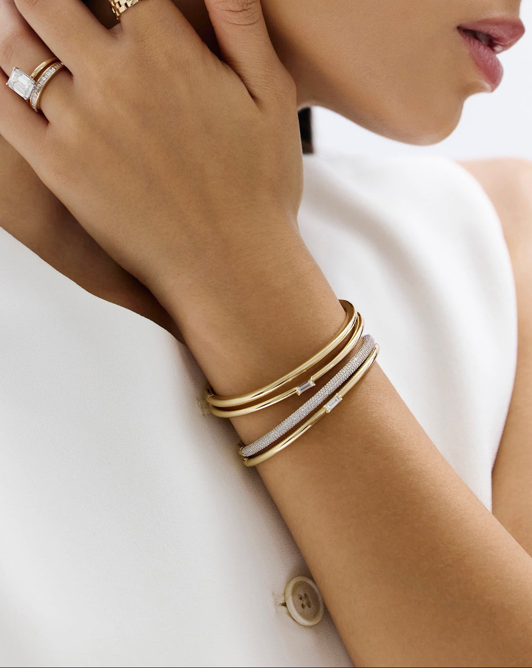 Baguette Cloud Bangle