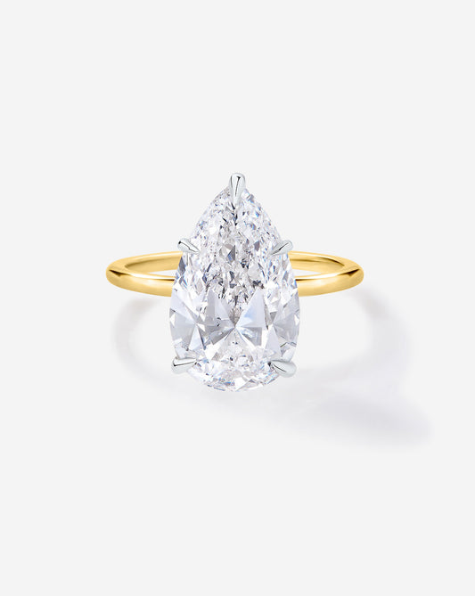 3.27 Pear Lab Diamond in Whisper Thin® Hidden Halo