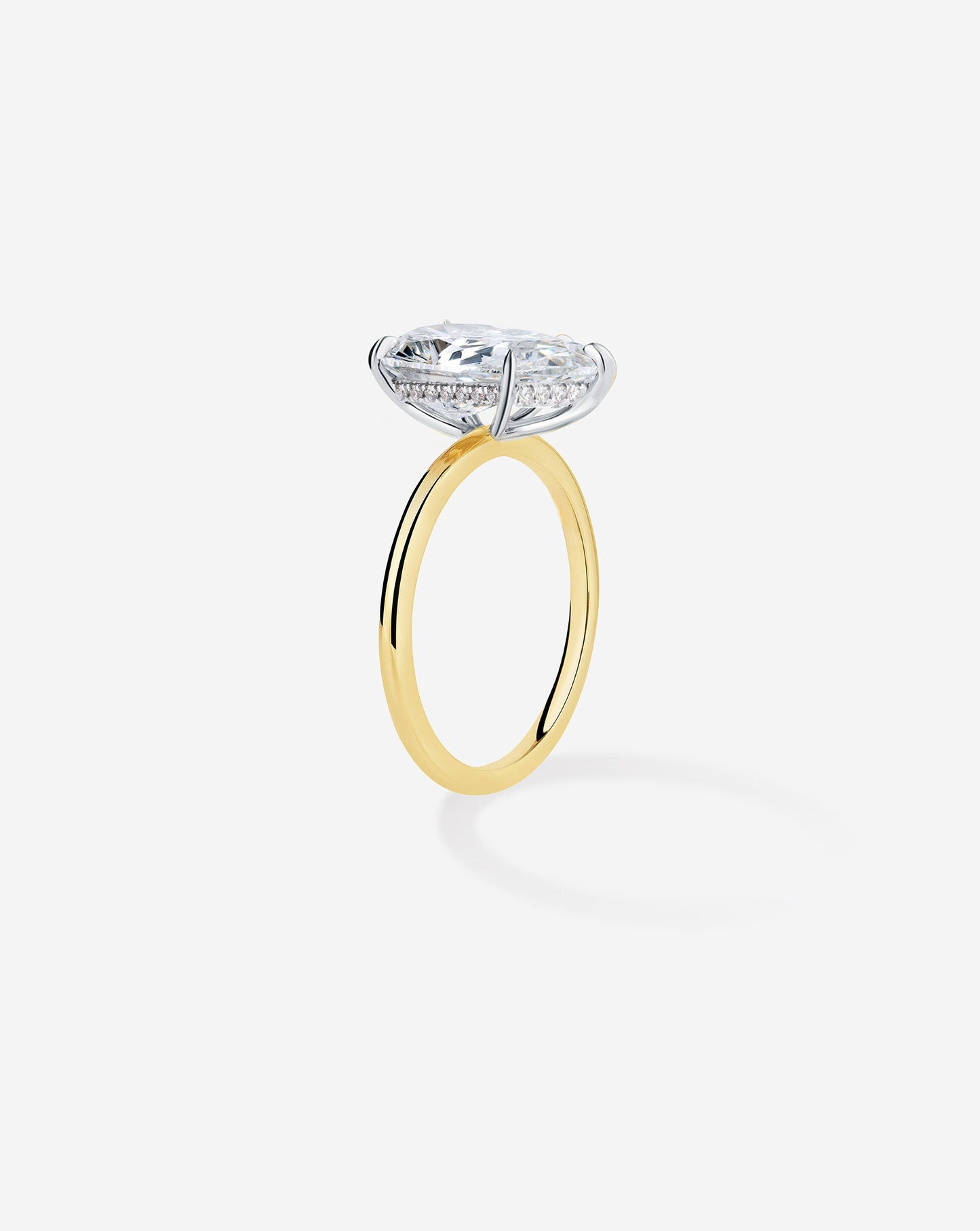 3.27 Pear Lab Diamond in Whisper Thin® Hidden Halo