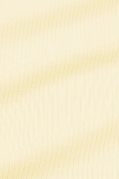 Ribbed Spaghetti Strap Bodysuit in Chamomile