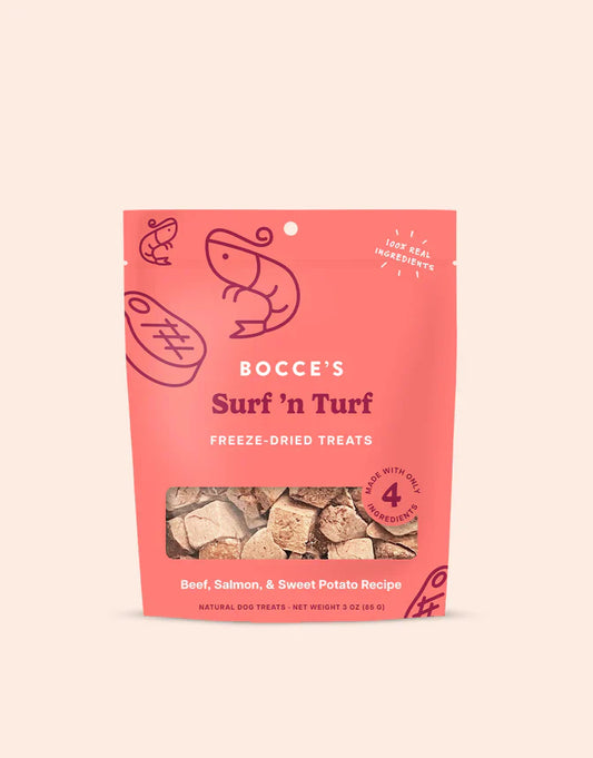 Bocce's Surf 'n Turf Freeze-Dried Treats