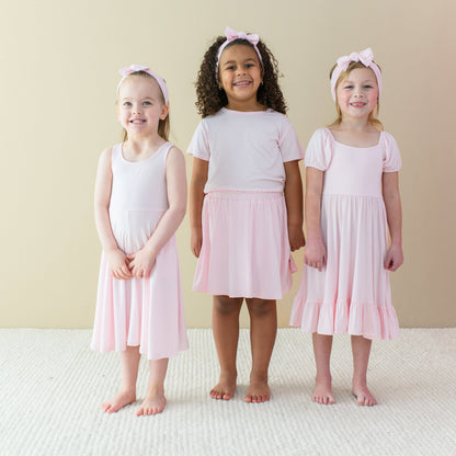Puff Sleeve Twirl Dress in Sakura