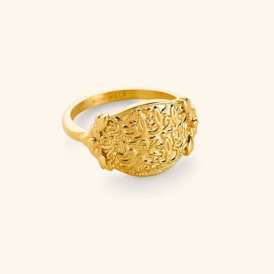 "Walk to Me, and I'll run to you" Medallion Ring | Women