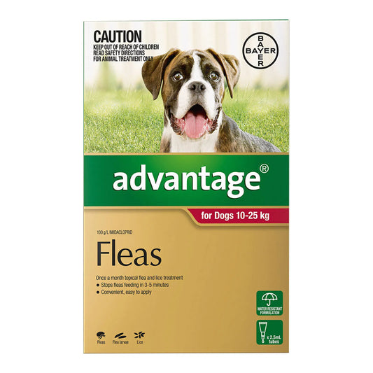 Advantage - For Large Dogs 10 To 25Kg (Red)