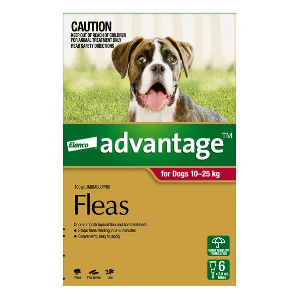 Advantage - For Large Dogs 10 To 25Kg (Red)