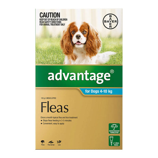 Advantage - For Medium Dogs 4 To 10Kg (Aqua)