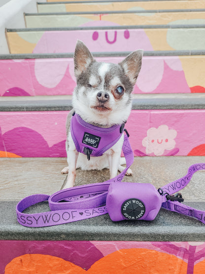 Dog Waste Bag Holder - Neon Purple
