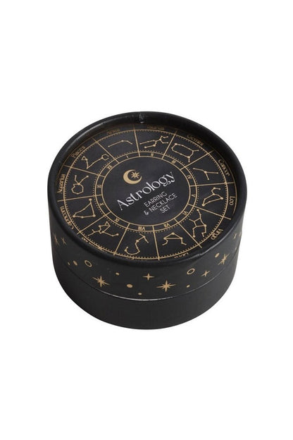 Astrology Wheel Earring and Necklace Set