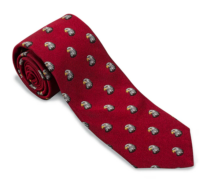 Bald Eagle Tie (Red)
