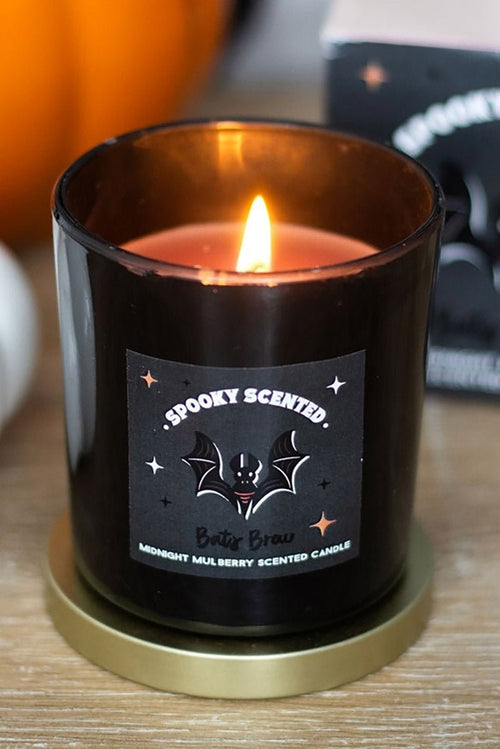 Bats Brew Midnight Mulberry Halloween Candle [Damaged Batch]