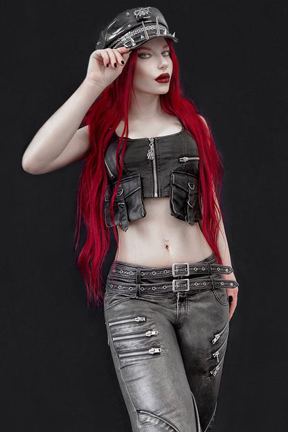 Black Battle Spiked Hat
