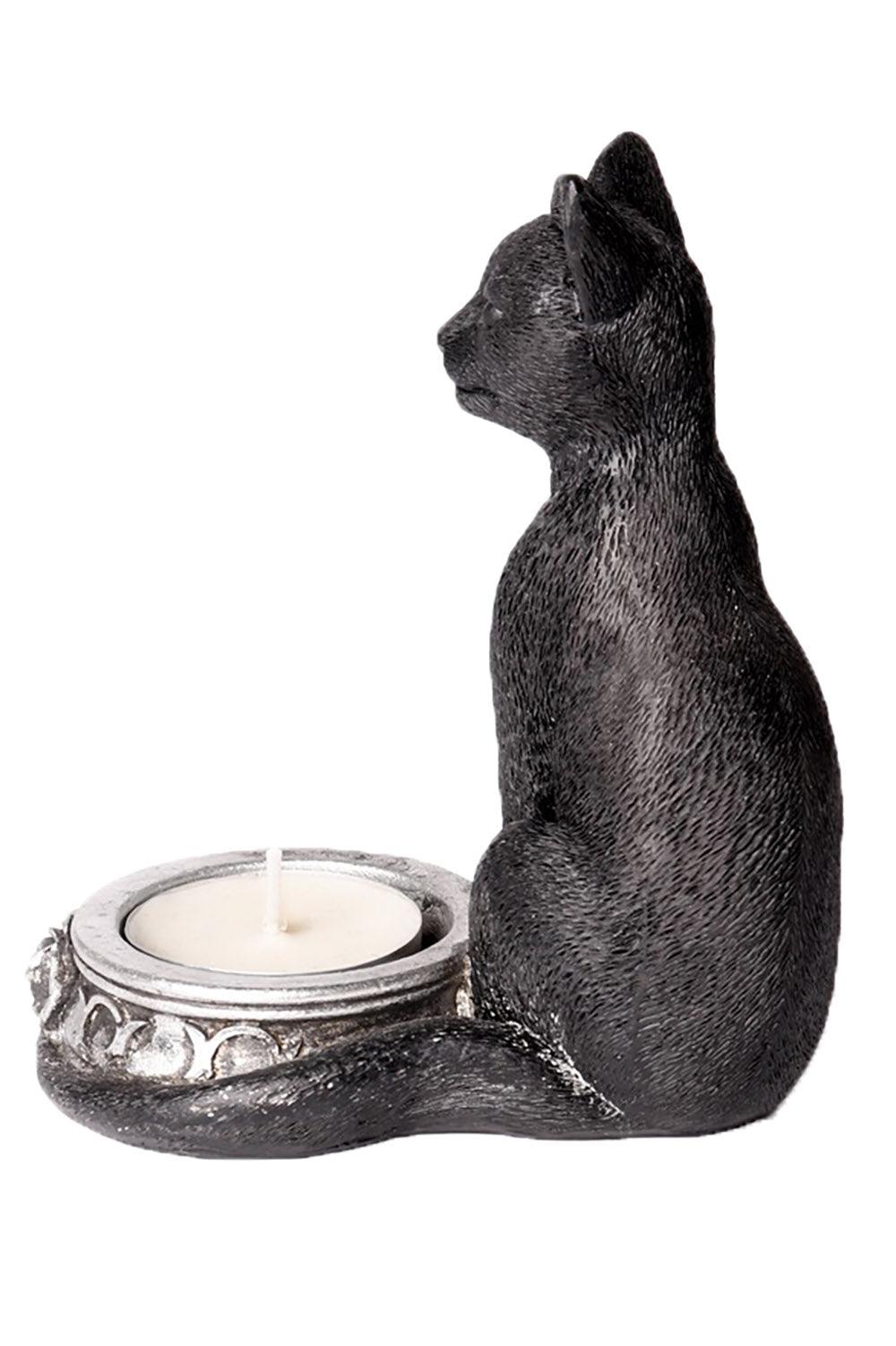 Black Cat Tea Light Candle Holder