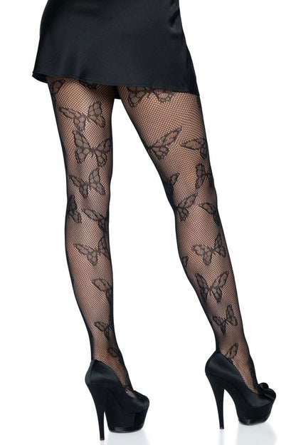 Black Fantasy Butterfly Tights