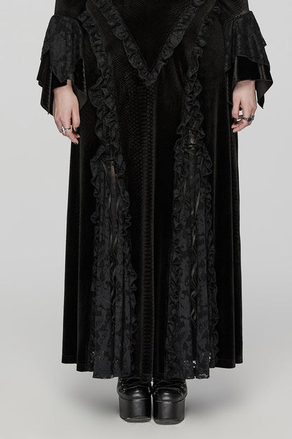 Black Majesty Vampire Goth Dress [Plus Size]
