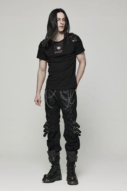 Black Metal Distressed Top