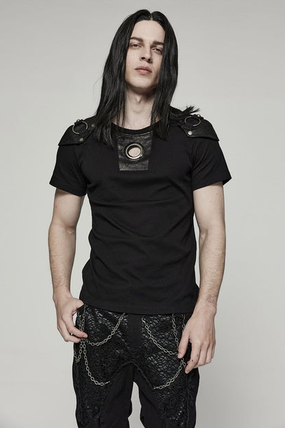 Black Metal Distressed Top