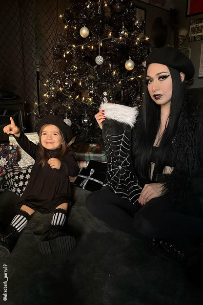Black Widow Spiderweb Xmas Stocking