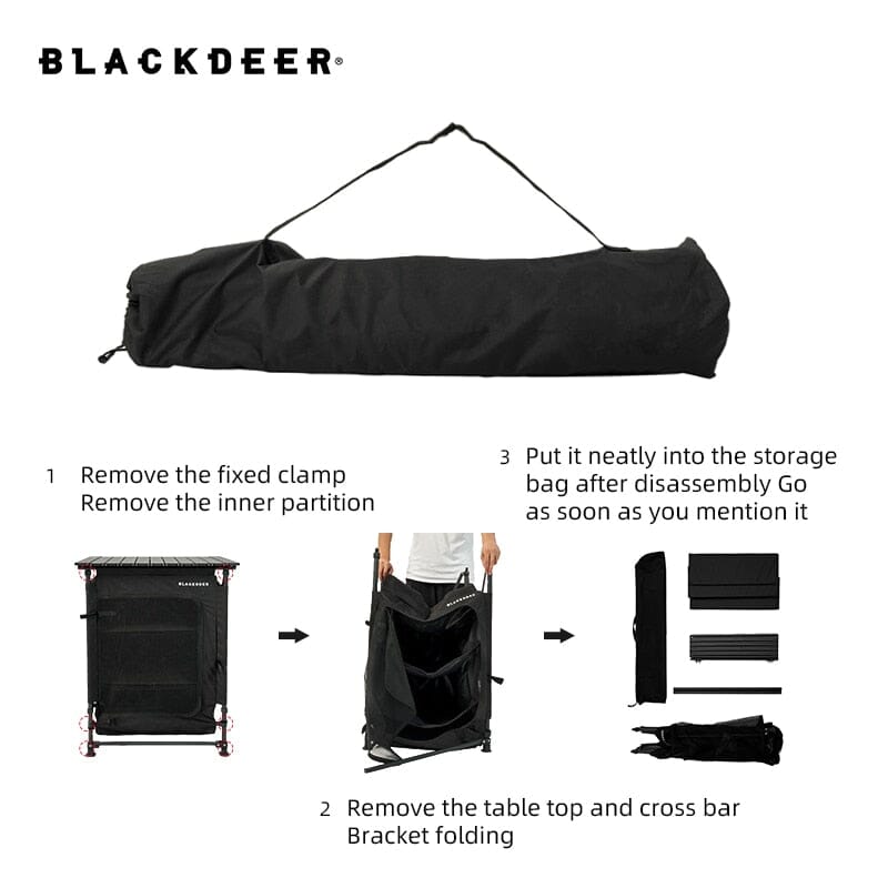 BLACKDEER Foldable Kitchen Storage