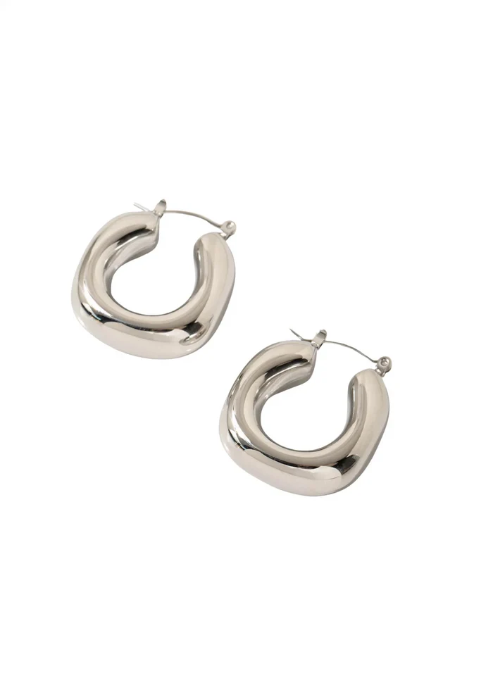 Blair Hoops (Silver)