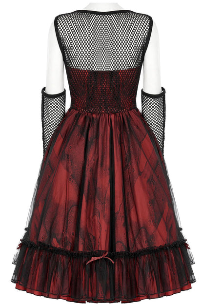 Bleeding Baby Doll Dress Set [RED/BLACK]