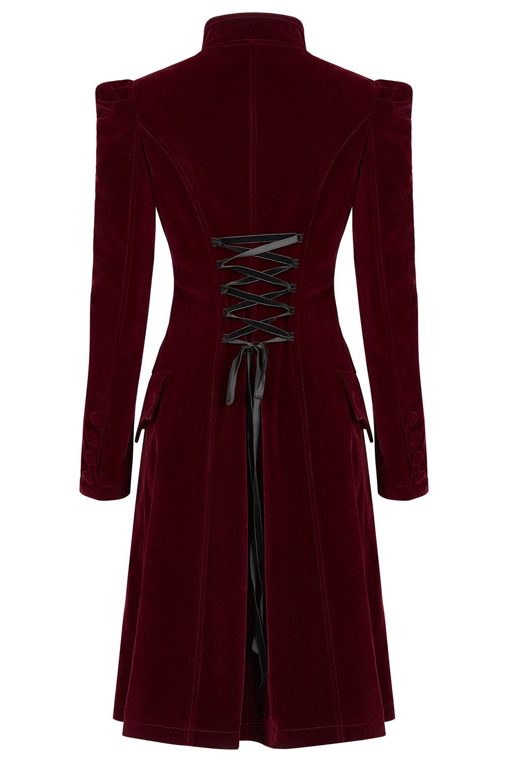 Bleeding Rose Velvet Coat [RED]