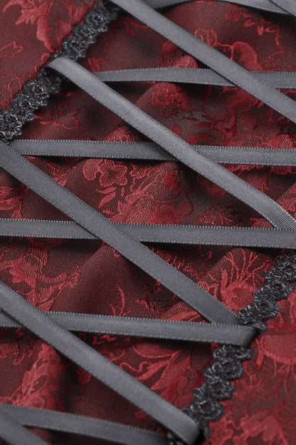 Blood Court Puffed Sleeve Gothic Dress