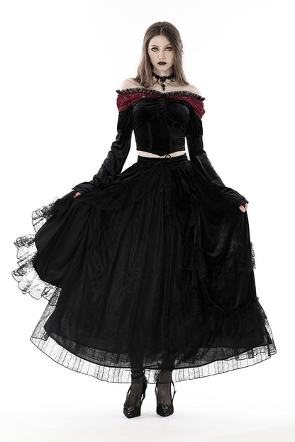 Blood Fantasia Velvet Top