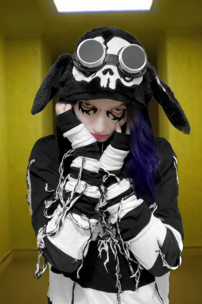 Bone Bunny Hat [BLACK]