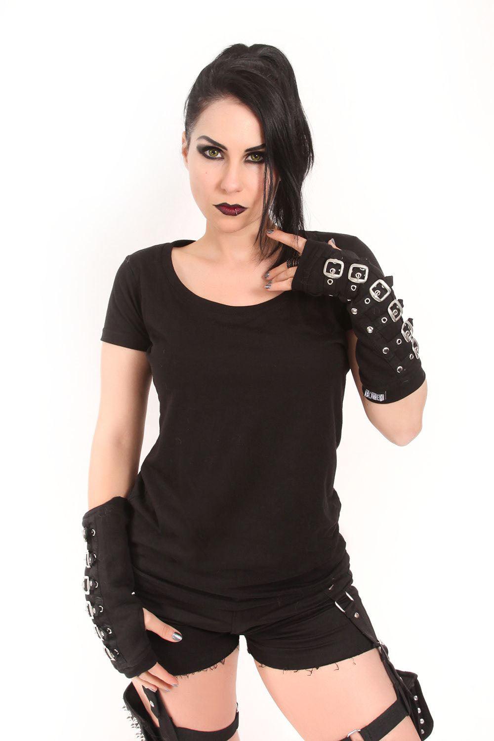 Buckle Armwarmers [BLACK/SILVER]