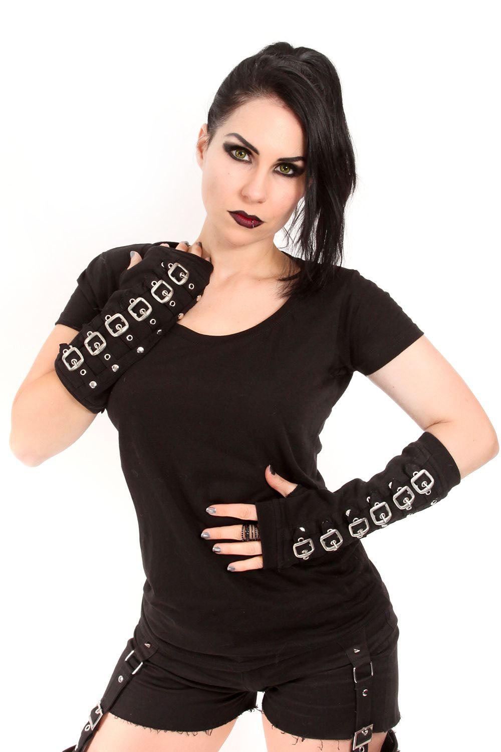 Buckle Armwarmers [BLACK/SILVER]