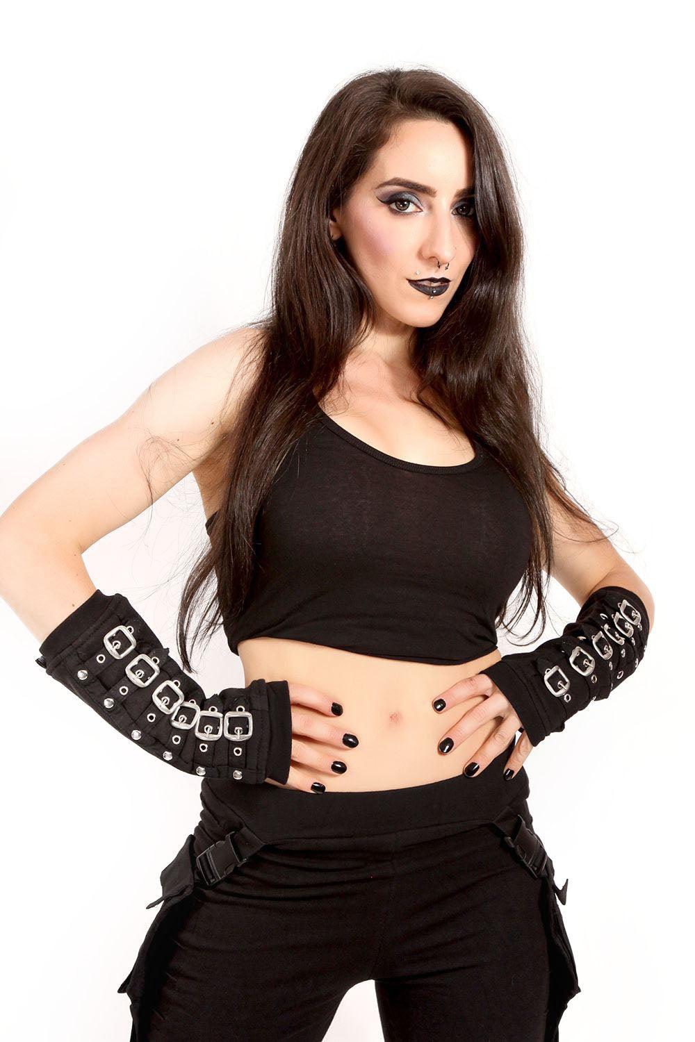 Buckle Armwarmers [BLACK/SILVER]