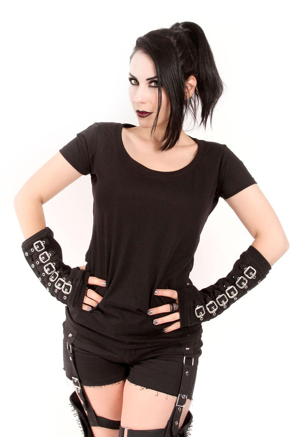 Buckle Armwarmers [BLACK/SILVER]