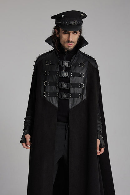 Black Vatican Spiked Cape