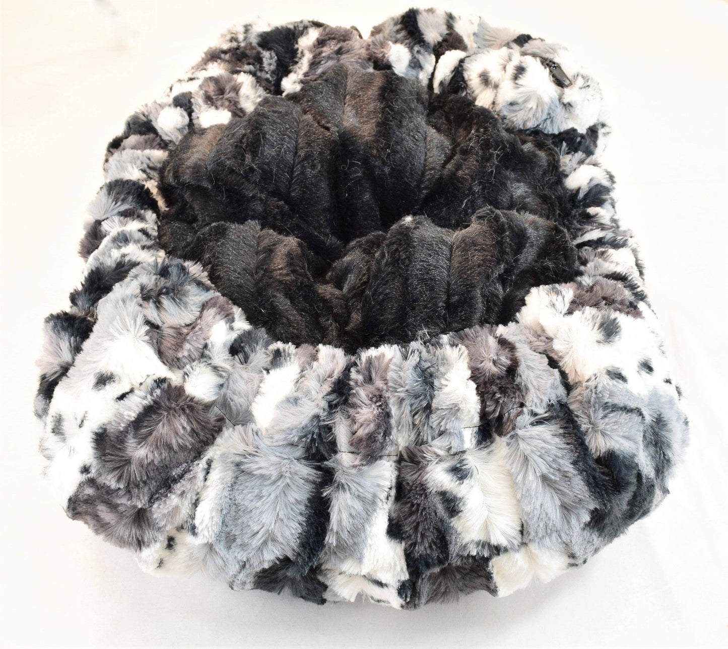 Baylee Nasco - Exotic Fur Black & Black Mink Travel Bed/Blanket