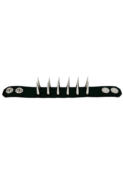 Cadaverous Cone Sharp Spike Cuff Bracelet