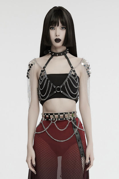 Caged Punk Chain Belt