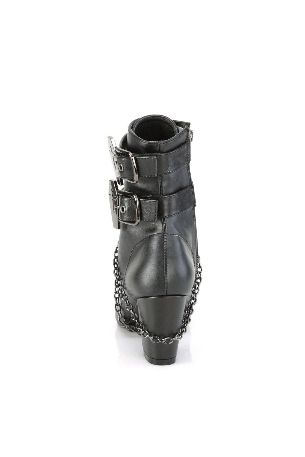 Casket Crush Ankle Boots VIK128 [Black Vegan Leather]