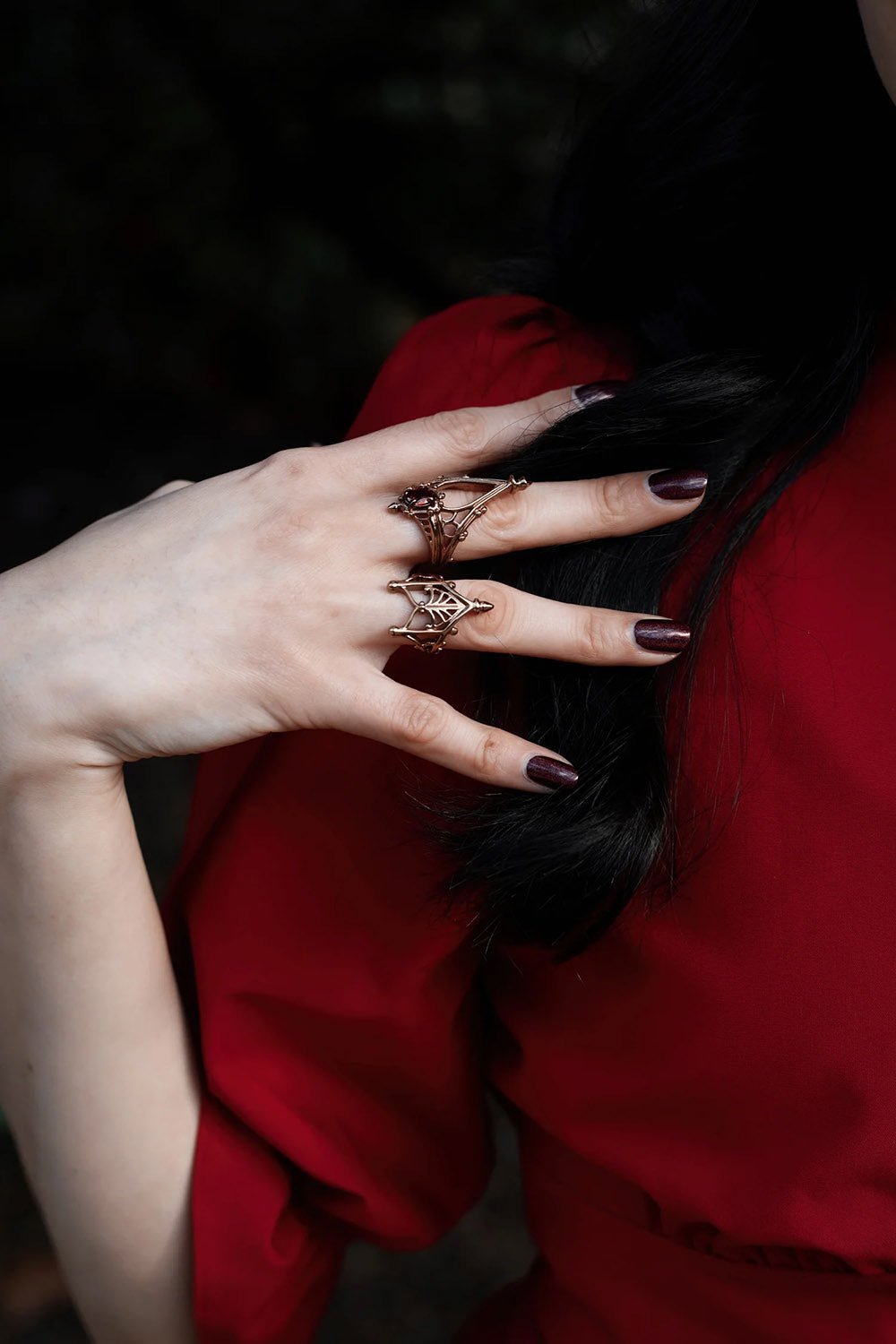 Cathedral Solace Ring [CHAMPAGNE GOLD]