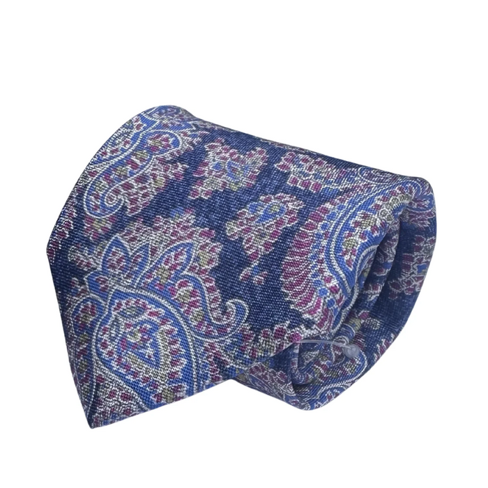 Catherine Paisley Tie (Navy)
