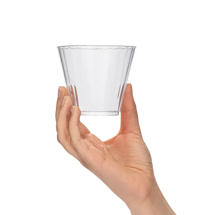 Wholesale Champs 9oz Tumbler Fluted 8ct (Clear Polystyrene) - Mexmax INC offers quality party supplies.
