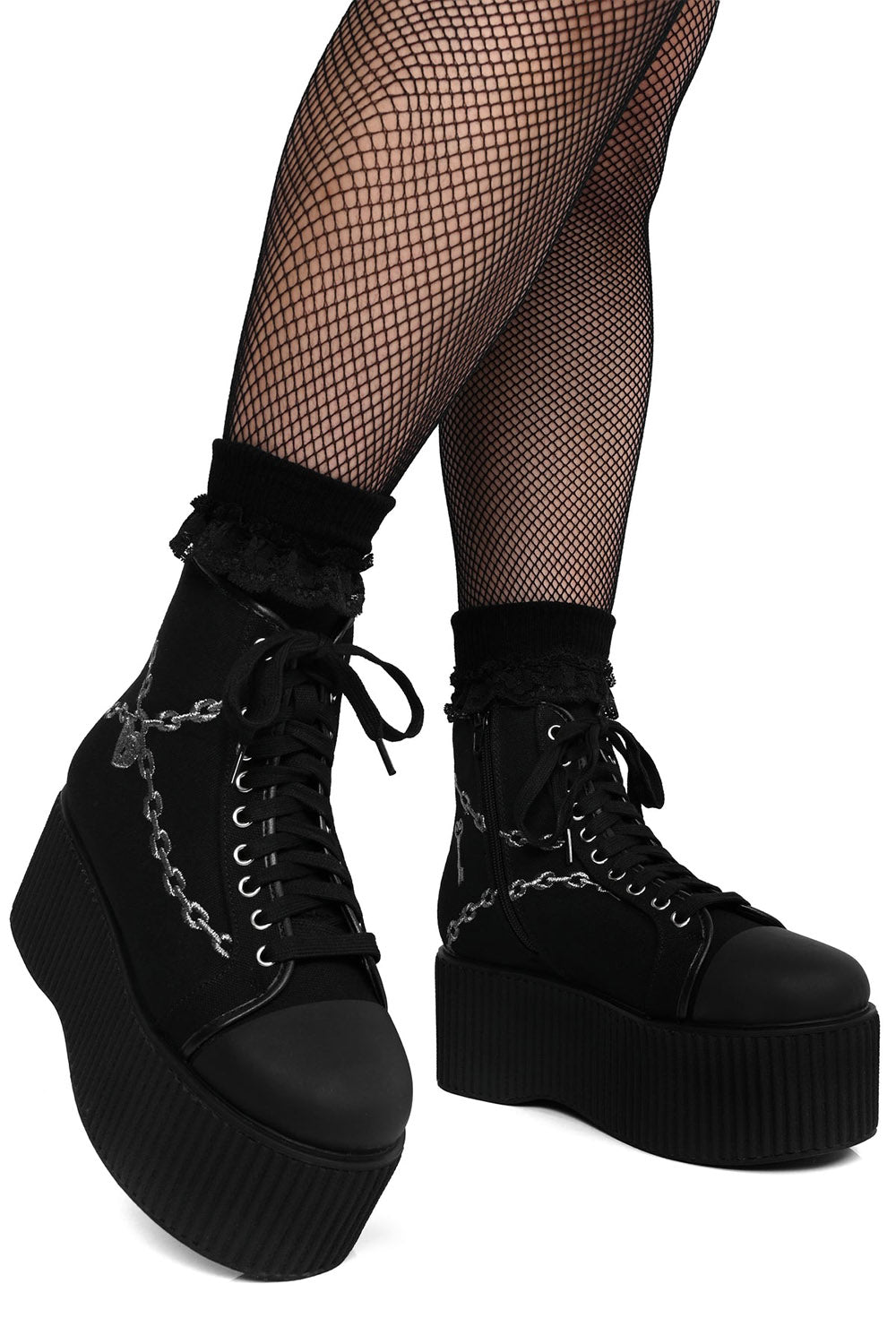 Chained Platform Sneakers