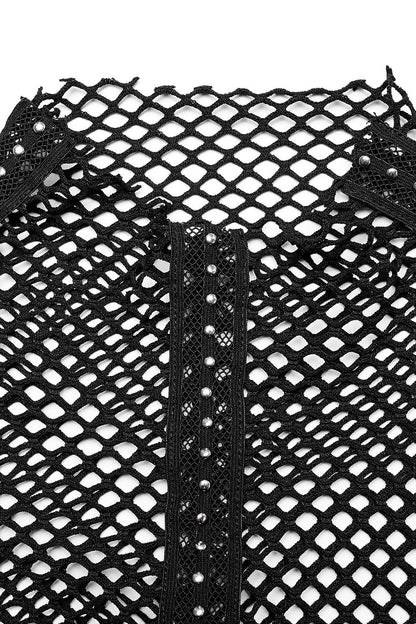 Club Creature Fishnet Top [BLACK]