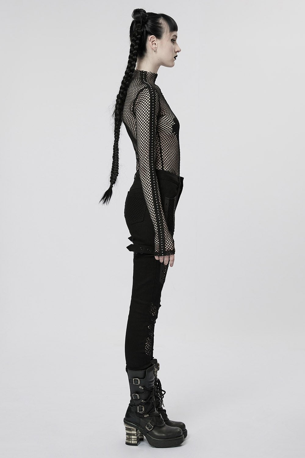 Club Creature Fishnet Top [BLACK]