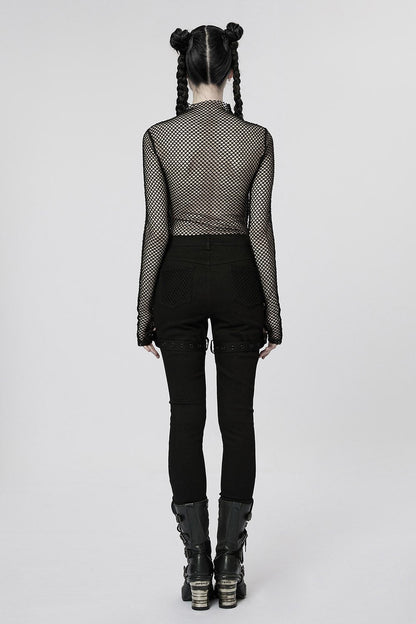Club Creature Fishnet Top [BLACK]