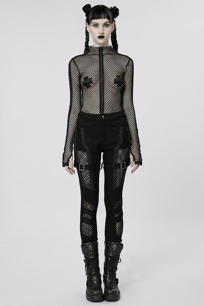 Club Creature Fishnet Top [BLACK]