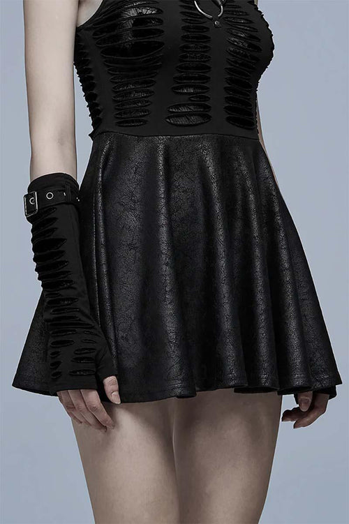 Cut Up Grunge Gloves [BLACK]