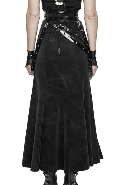 Cyberdoll Goth Leg Slit Skirt