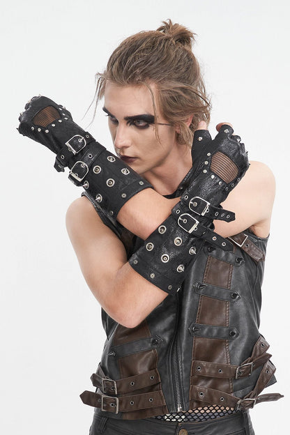 Cyberpunk Spiked Gloves
