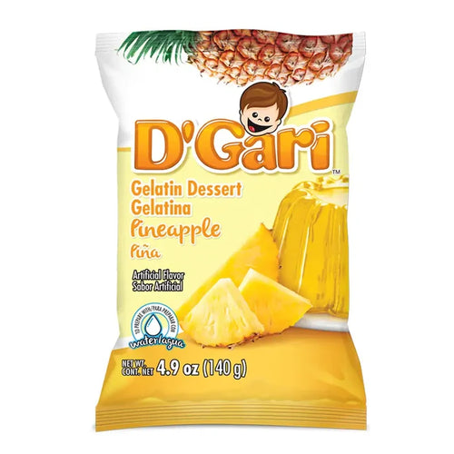 D'Gari Gelatin Pineapple Water 4.2oz - Wholesale Mexican Grocery Supplies